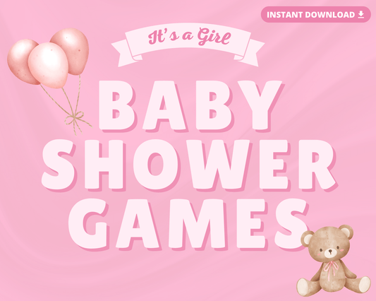 BABY SHOWER DIGITAL PARTY GAMES (GIRL)