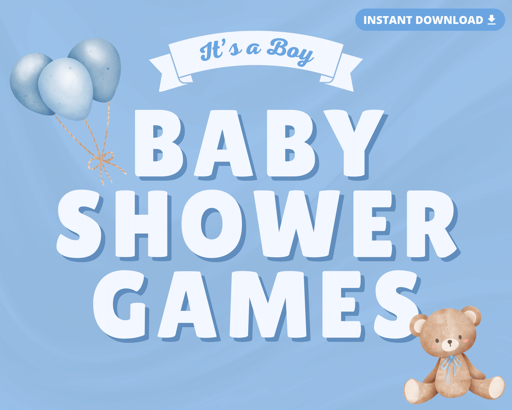 BABY SHOWER DIGITAL PARTY GAMES (BOY)