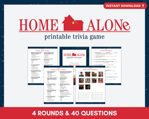 HOME ALONE TRIVIA PRINTABLE GAME