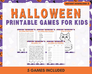 KIDS HALLOWEEN PRINTABLE GAMES