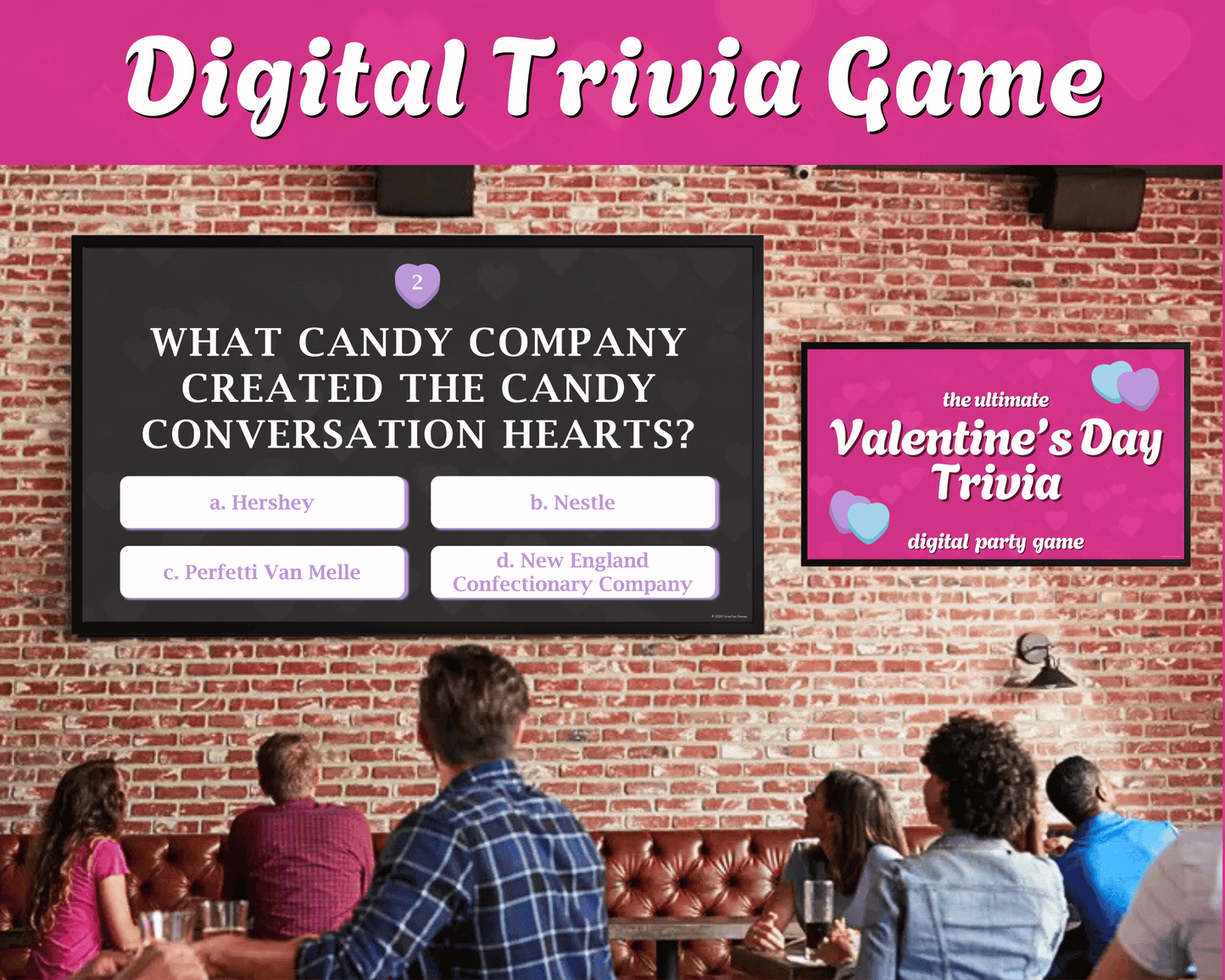 Valentine's Day Trivia Digital Party Game