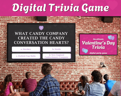 Valentine's Day Trivia Digital Party Game