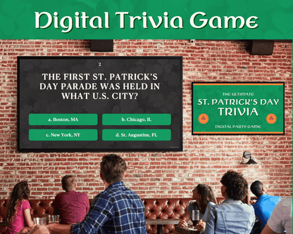 St. Patrick's Day Trivia Digital Game