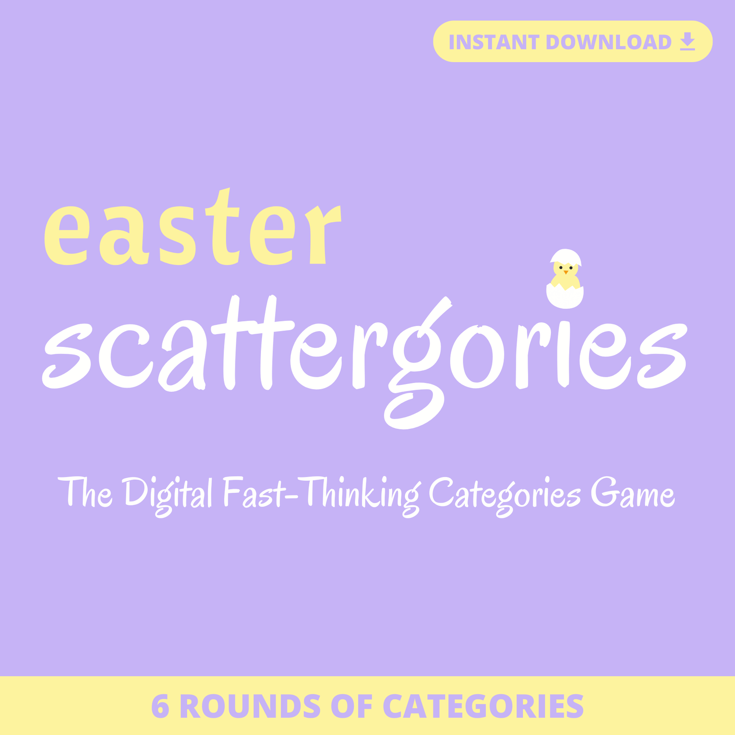 Easter Scattergories Digital Party Game