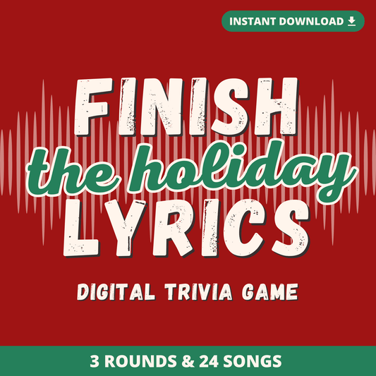 Finish the Holiday Lyrics Digital Game