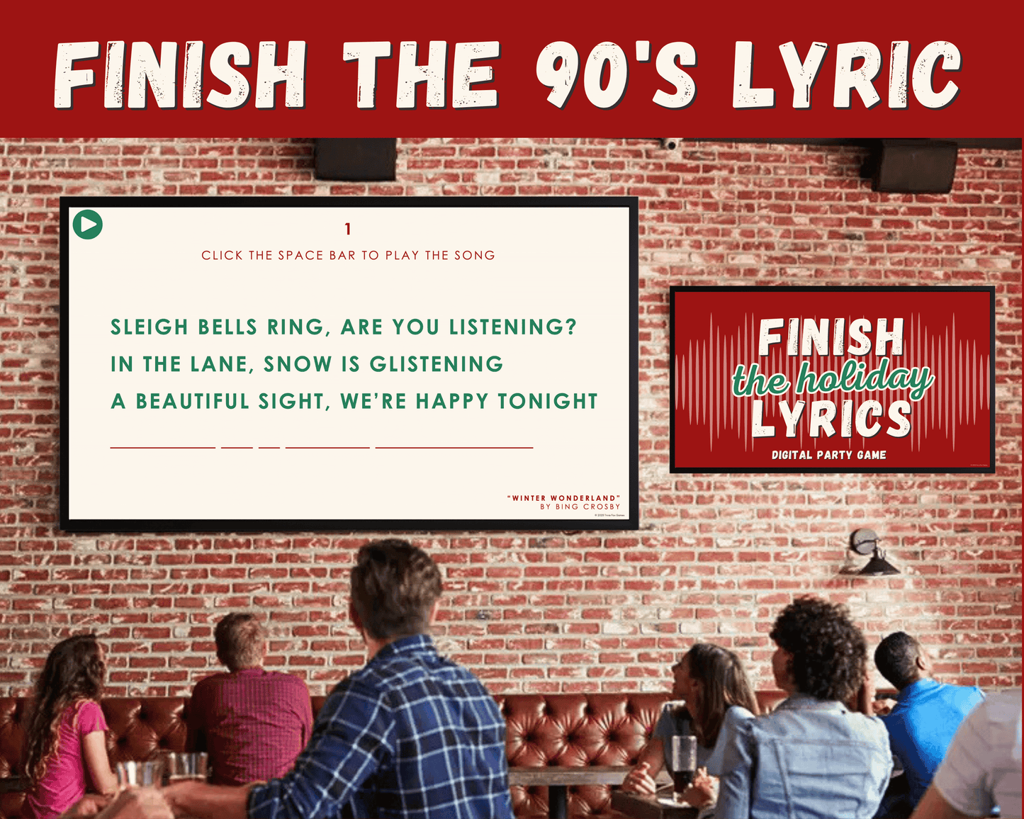 Finish the Holiday Lyrics Digital Game