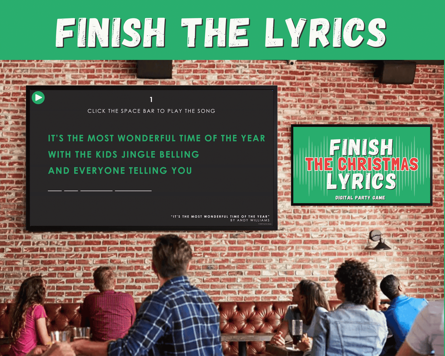 Finish the Christmas Lyrics Digital Game