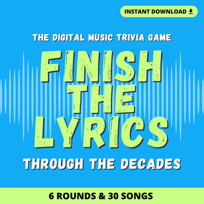 Finish the Lyrics Digital Trivia Game
