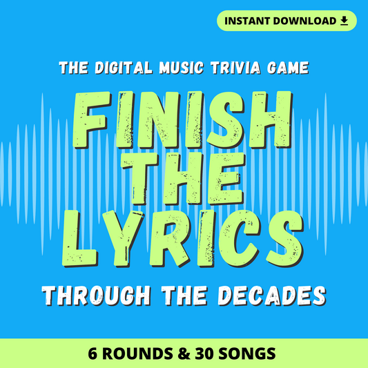 Finish the Lyrics Digital Trivia Game