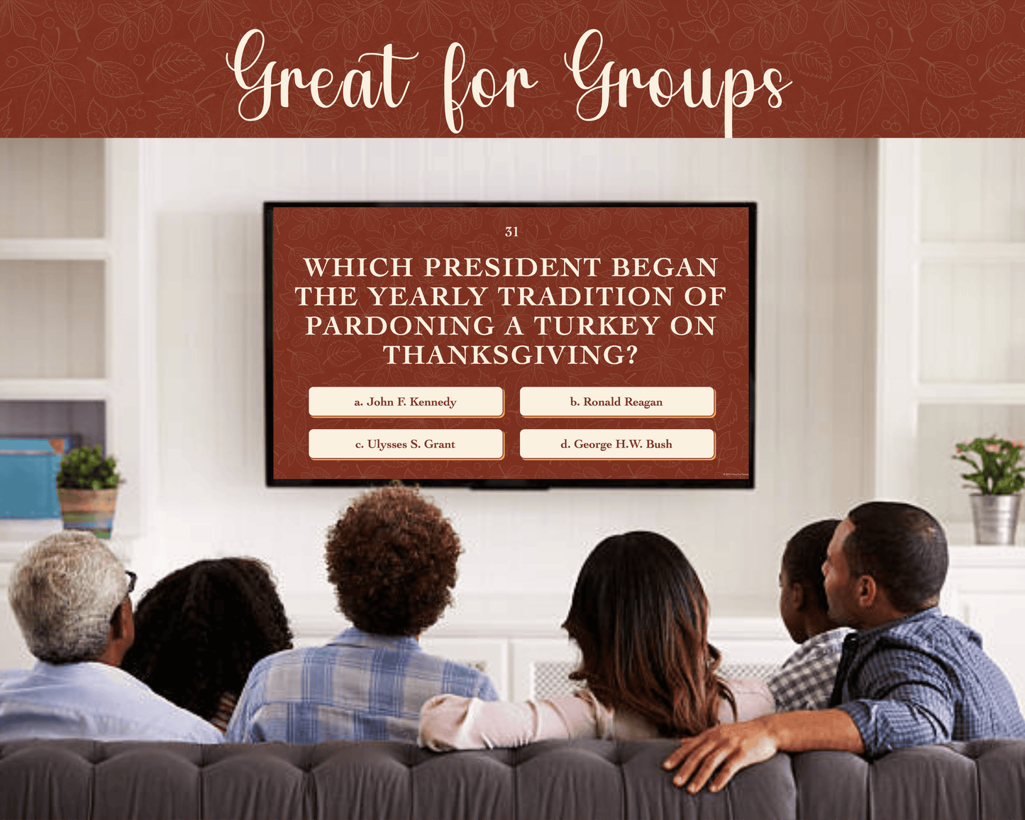 Thanksgiving Trivia Digital Party Game