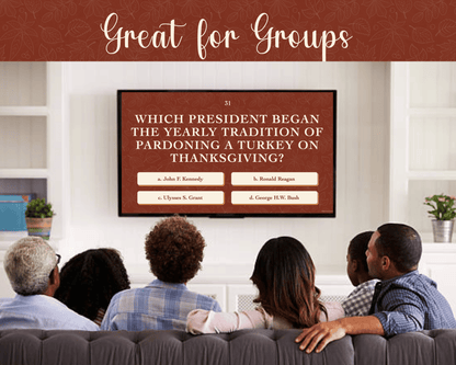 Thanksgiving Trivia Digital Party Game