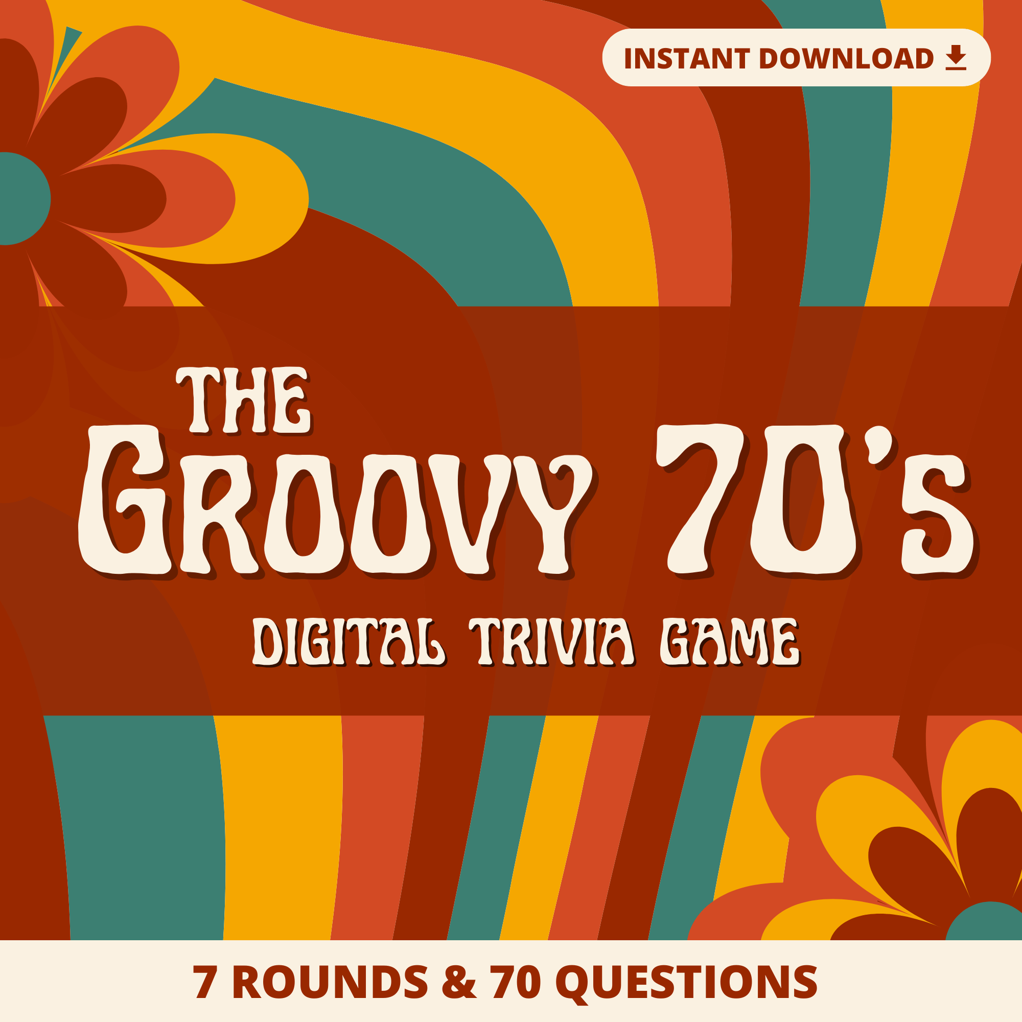 Groovy 70's Trivia Digital Game – Trivia Fox Games