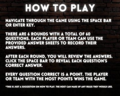 Pub Trivia Digital Game Bundle (Volumes 1-3)