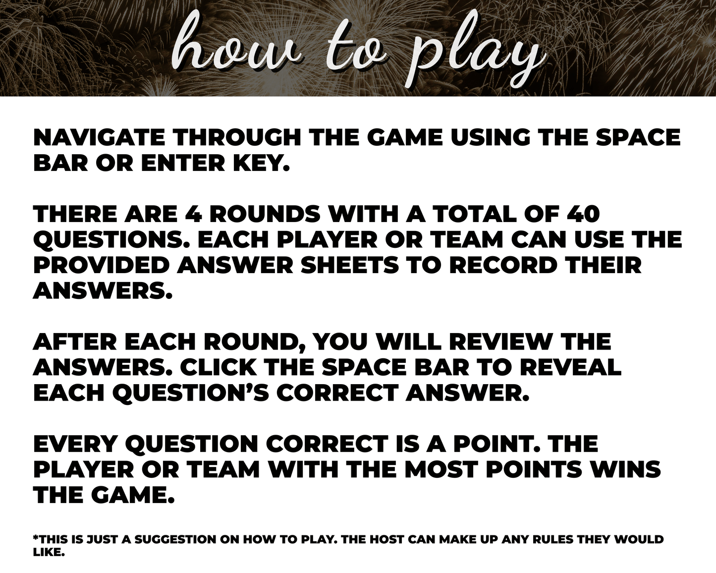 2025: Year in Review Digital Trivia Game