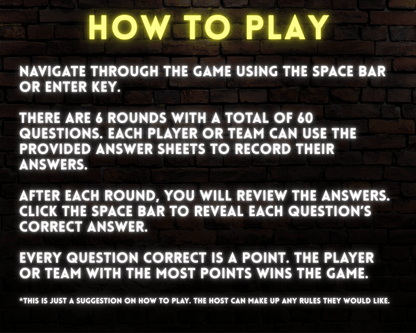 Pub Trivia Digital Party Game (Volume 3)