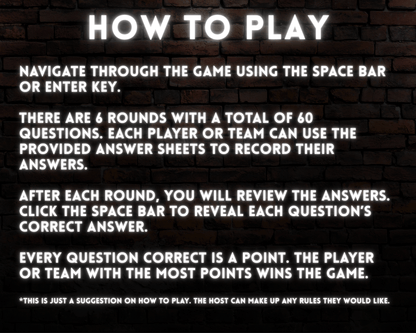 Pub Trivia Digital Game Bundle (Volumes 4-6)
