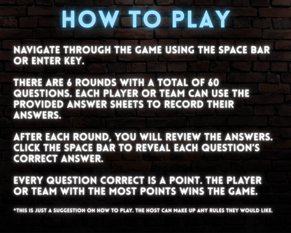 Pub Trivia Digital Party Game (Volume 2)