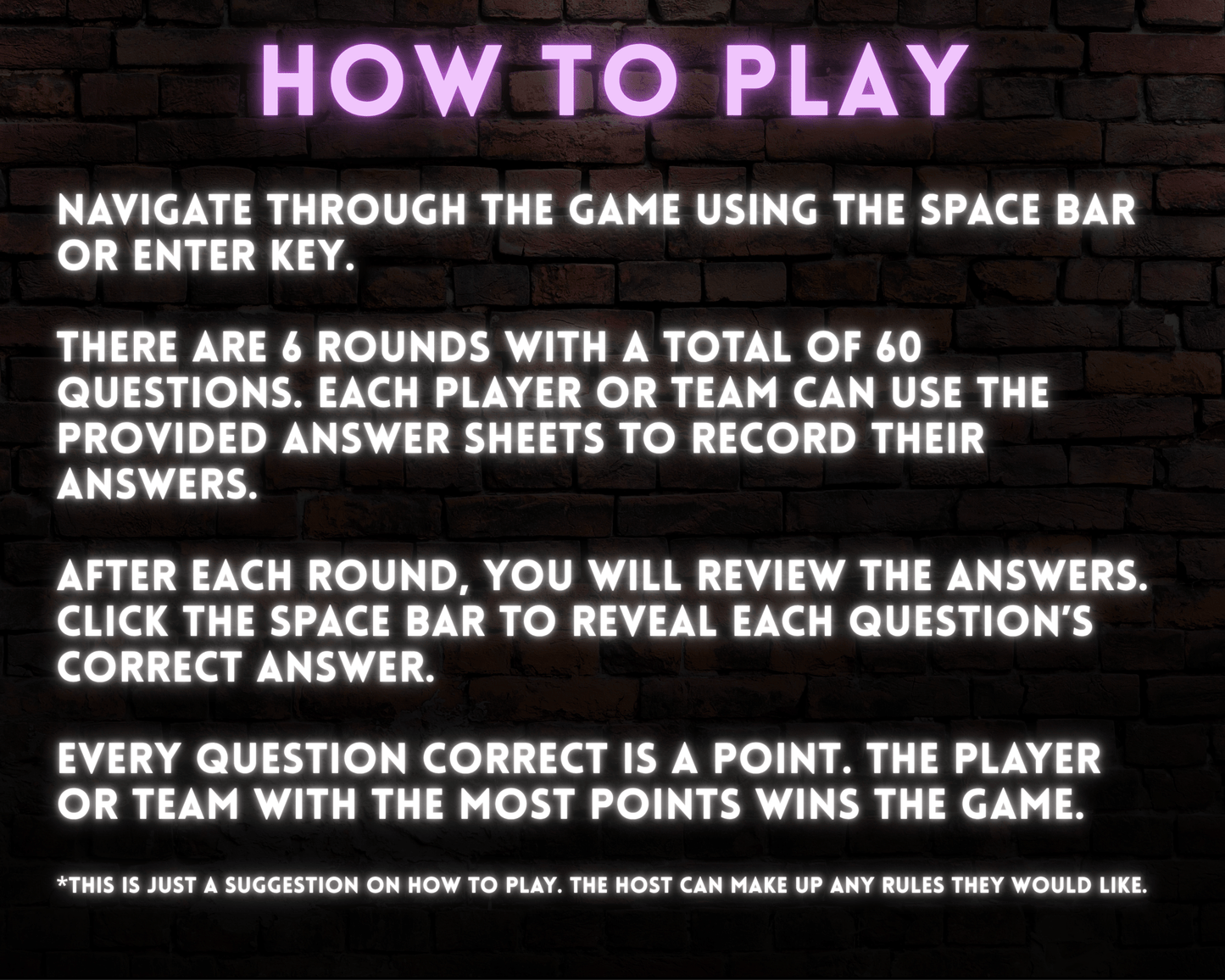 Pub Trivia Digital Party Game (Volume 5)