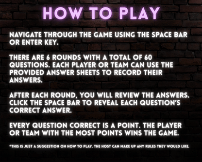 Pub Trivia Digital Party Game (Volume 5)