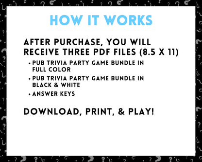 Pub Trivia Party Game Bundle (Volume 2)