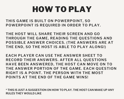 MOVIE TRIVIA DIGITAL GAME (PART 1)