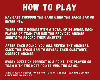 Finish the Holiday Lyrics Digital Game