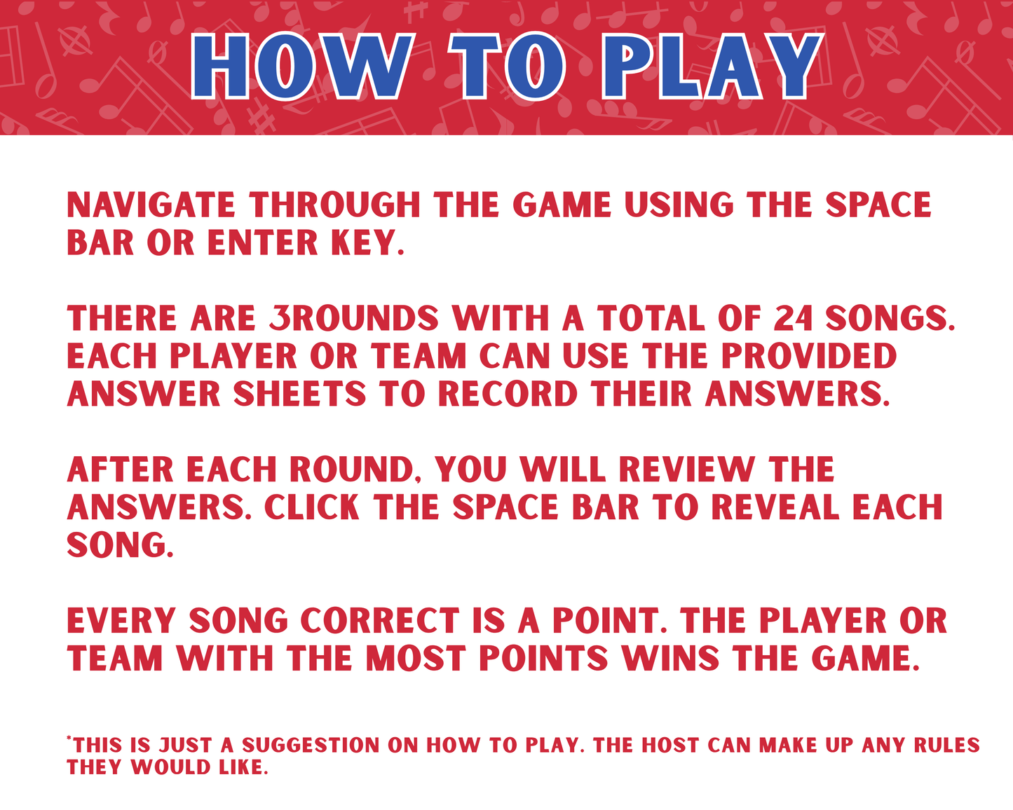 Name That American Tune Digital Party Game