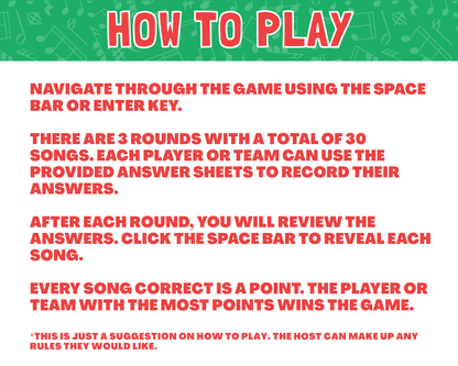 Name That Christmas Tune Digital Party Game