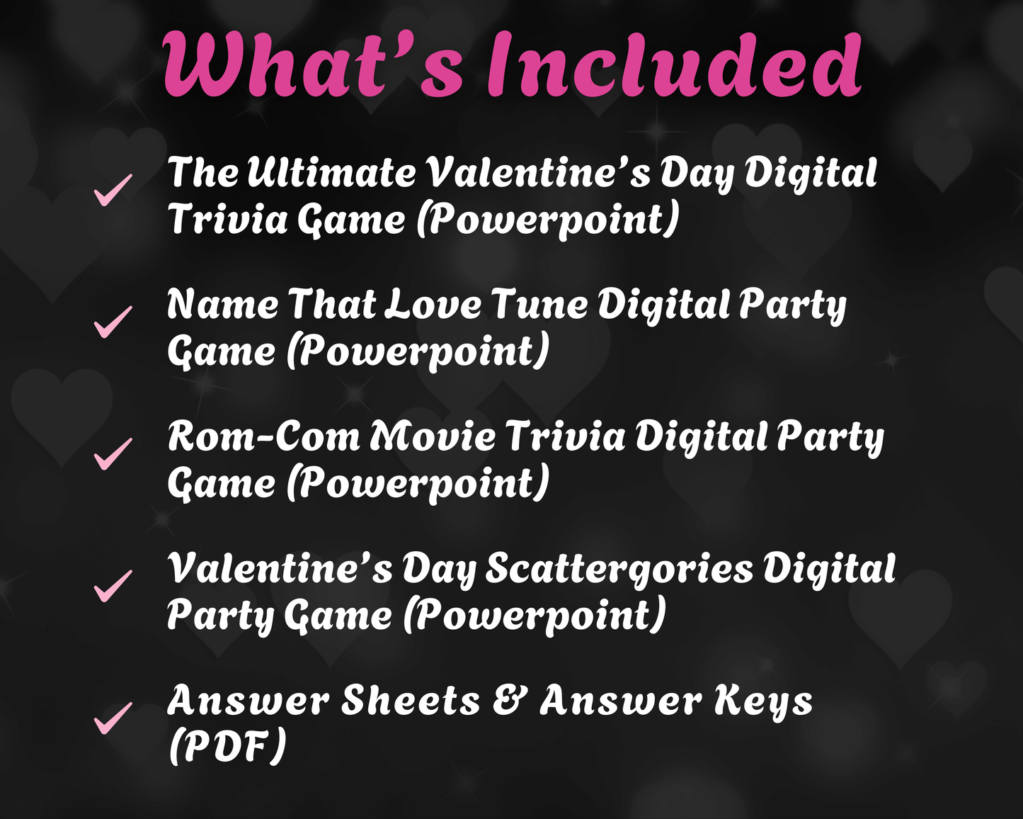 Valentine's Day Digital Game Bundle - 4 Games