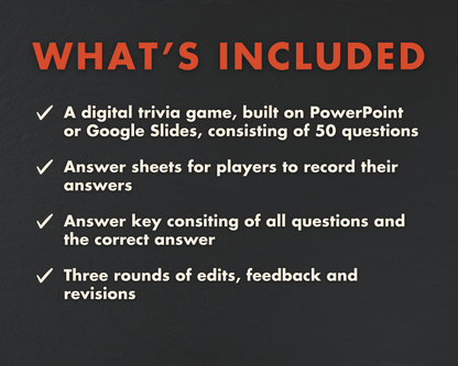 Custom Digital Trivia Game