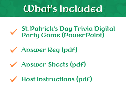 St. Patrick's Day Trivia Digital Game