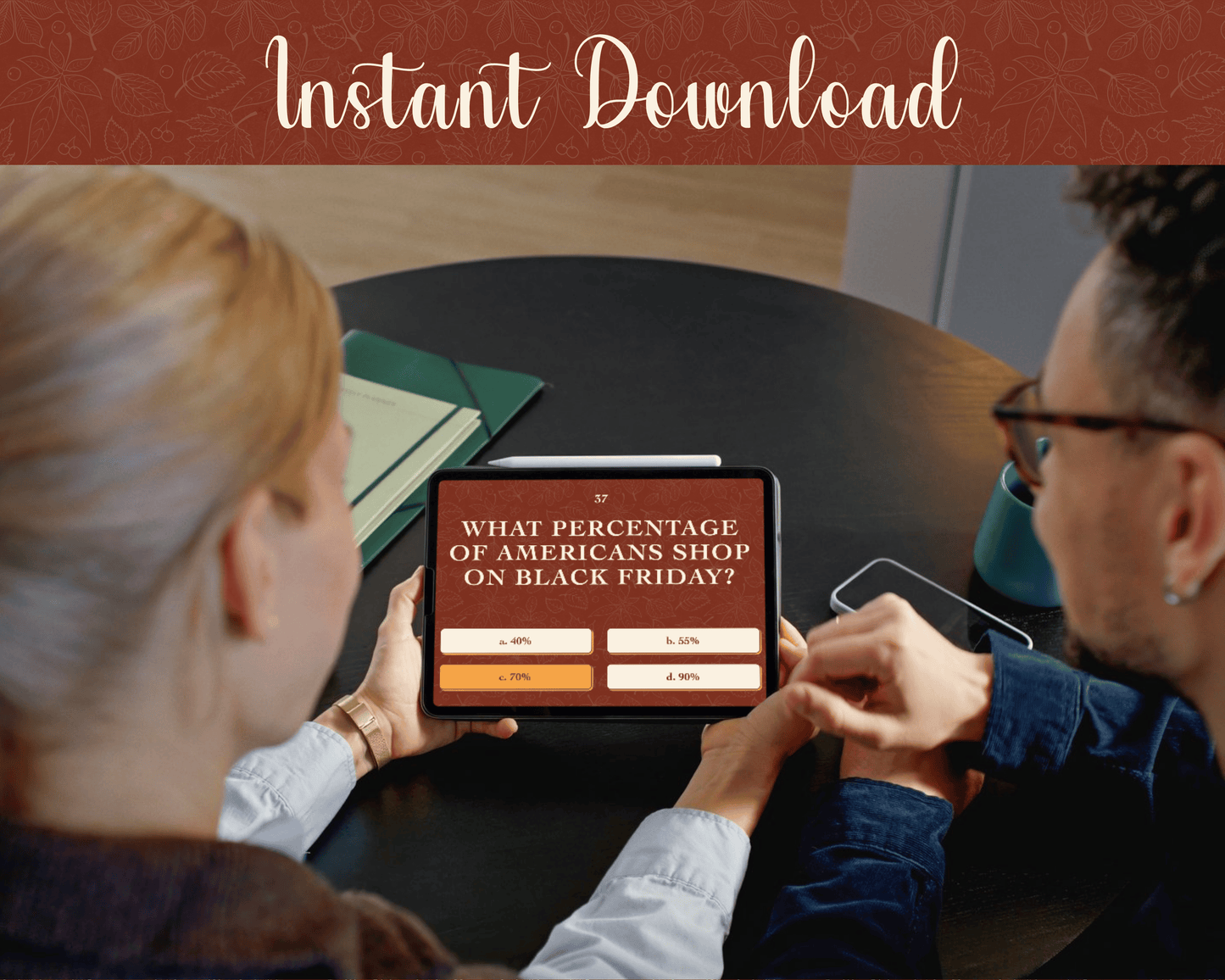 Thanksgiving Trivia Digital Party Game