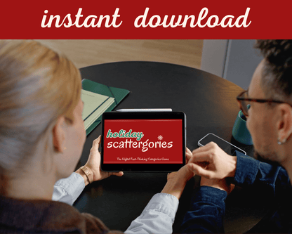 Holiday Scattergories Digital Party Game