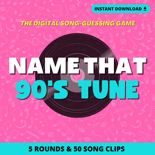 Name That 90's Tune Digital Trivia Game