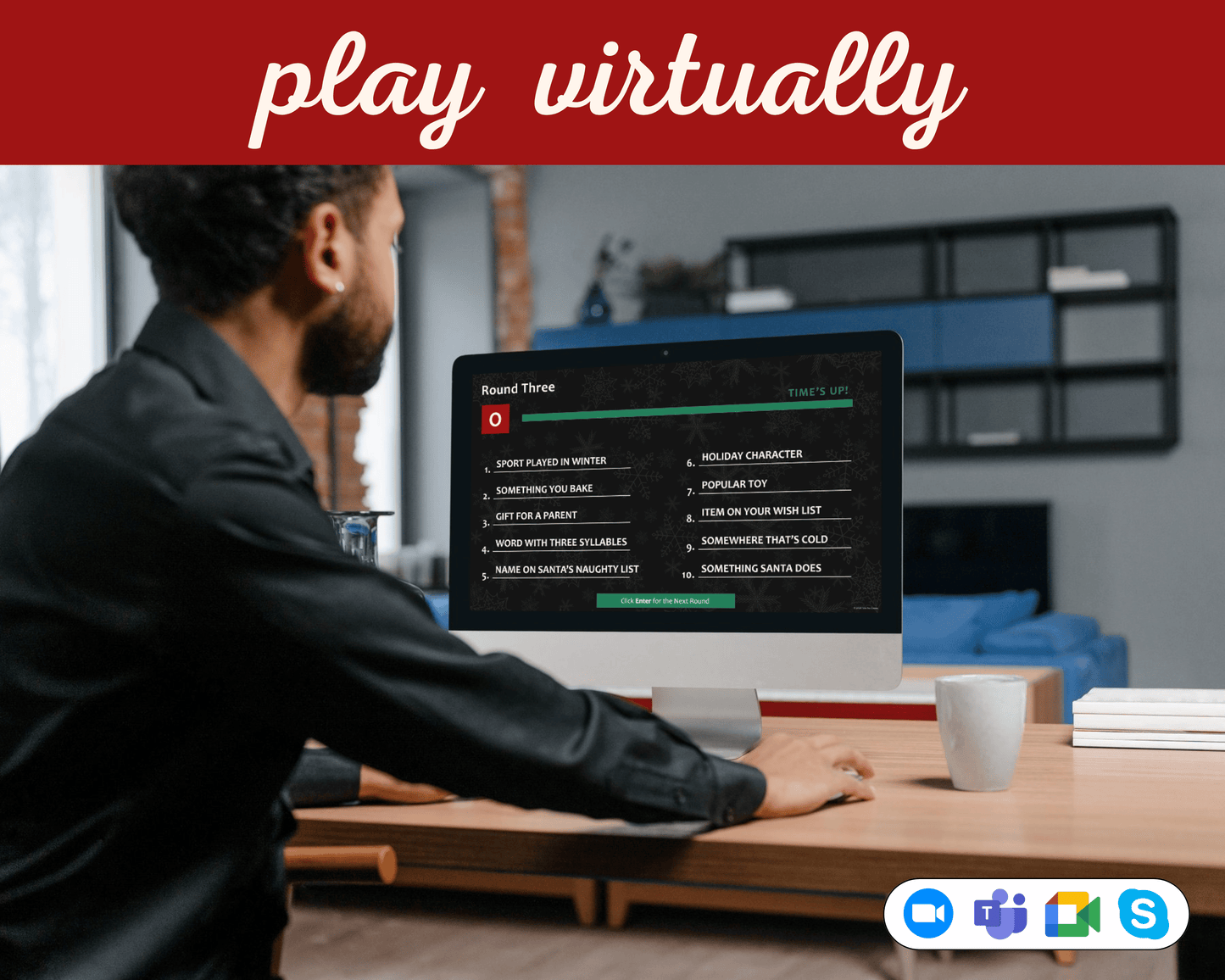 Holiday Scattergories Digital Party Game