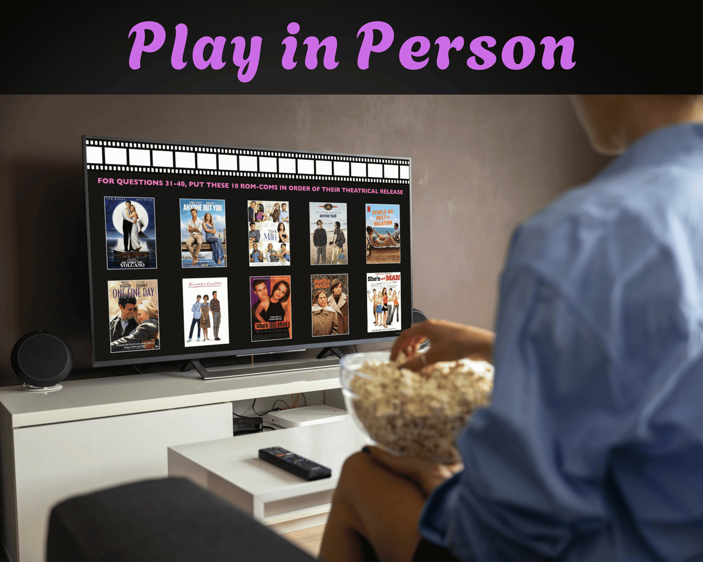 Rom-Com Movie Trivia Digital Game