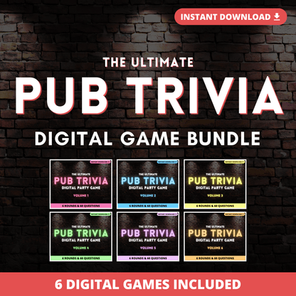 Pub Trivia Digital Game Bundle (Volumes 1-6)