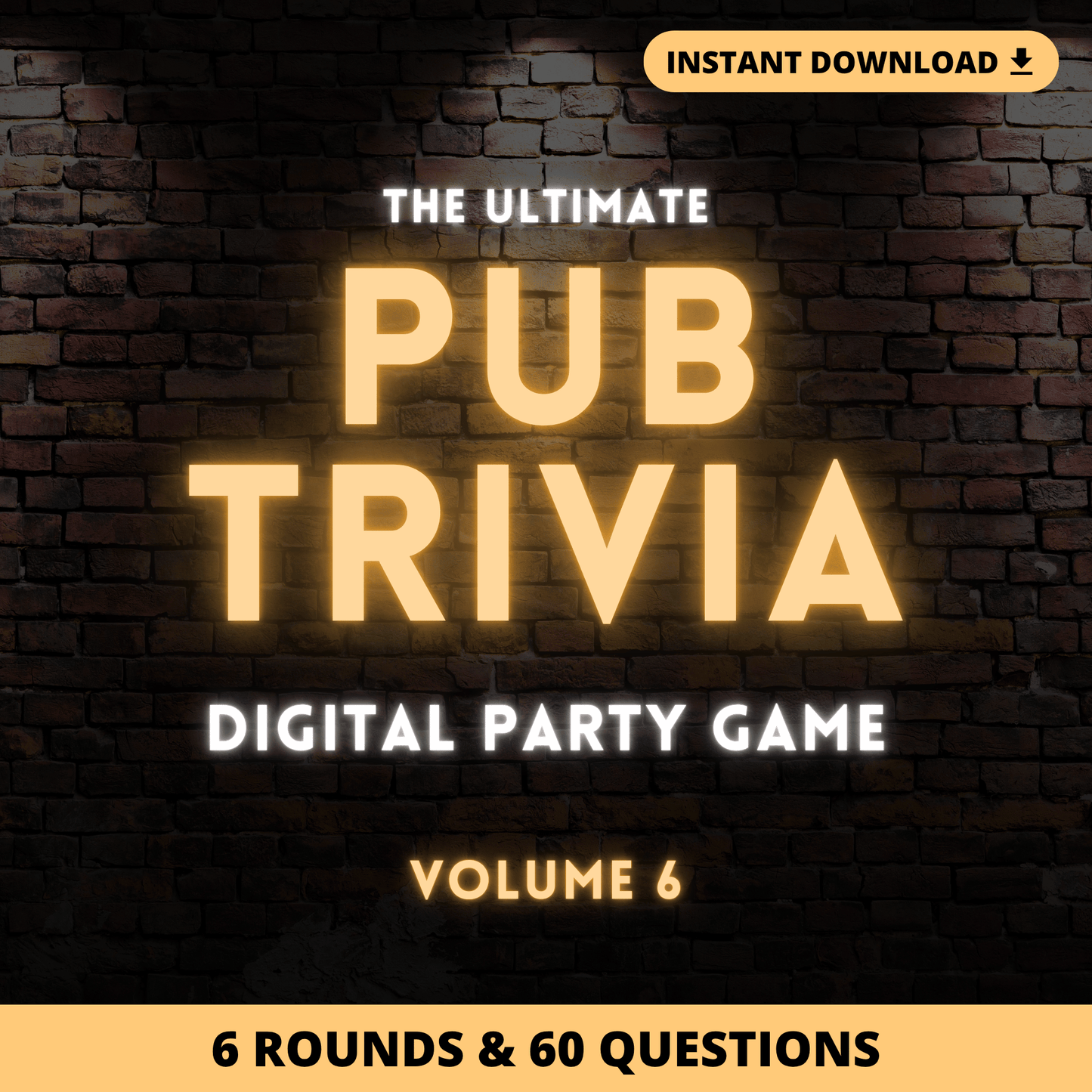 Pub Trivia Digital Party Game (Volume 6)