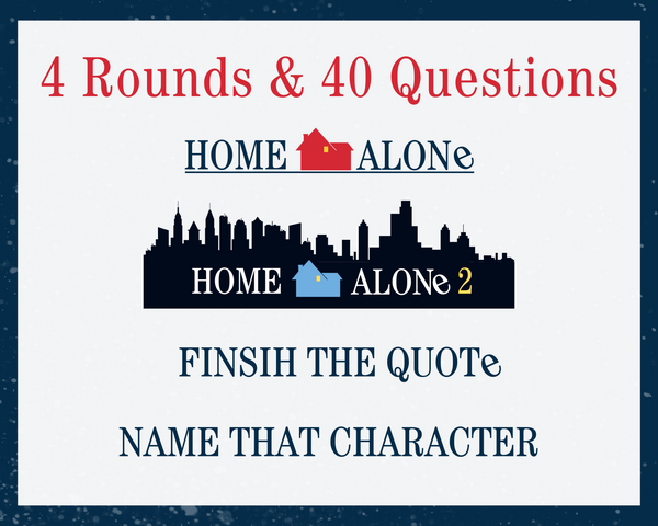 HOME ALONE TRIVIA PRINTABLE GAME