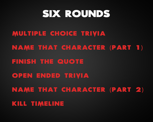 SCREAM MOVIE TRIVIA DIGITAL GAME