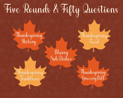 Thanksgiving Trivia Digital Party Game