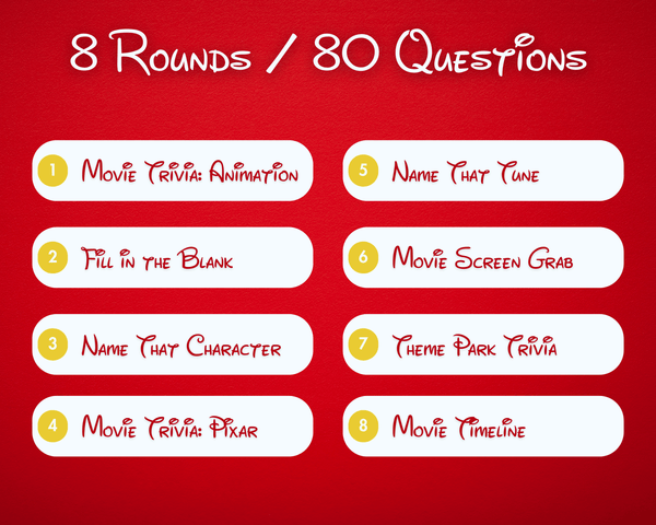 DISNEY TRIVIA DIGITAL GAME