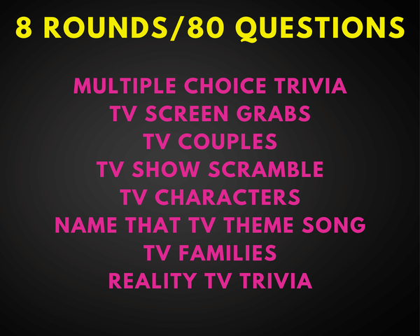 TELEVISION TRIVIA DIGITAL GAME