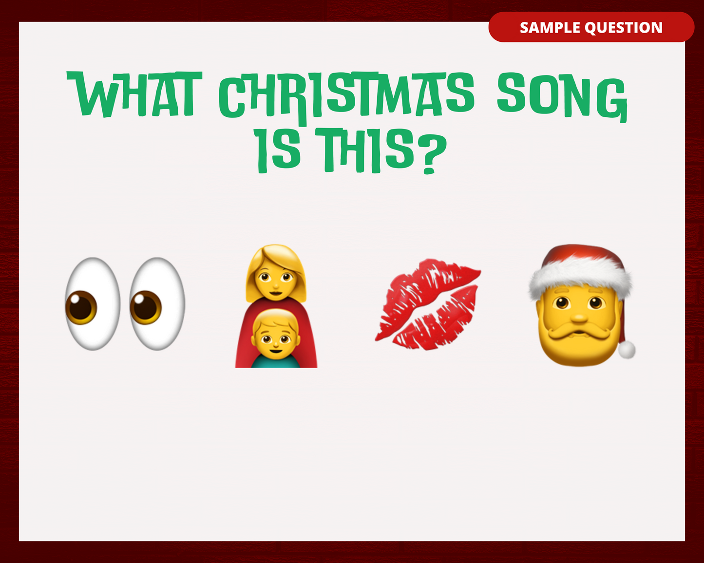 CHRISTMAS PUB TRIVIA PRINTABLE GAME