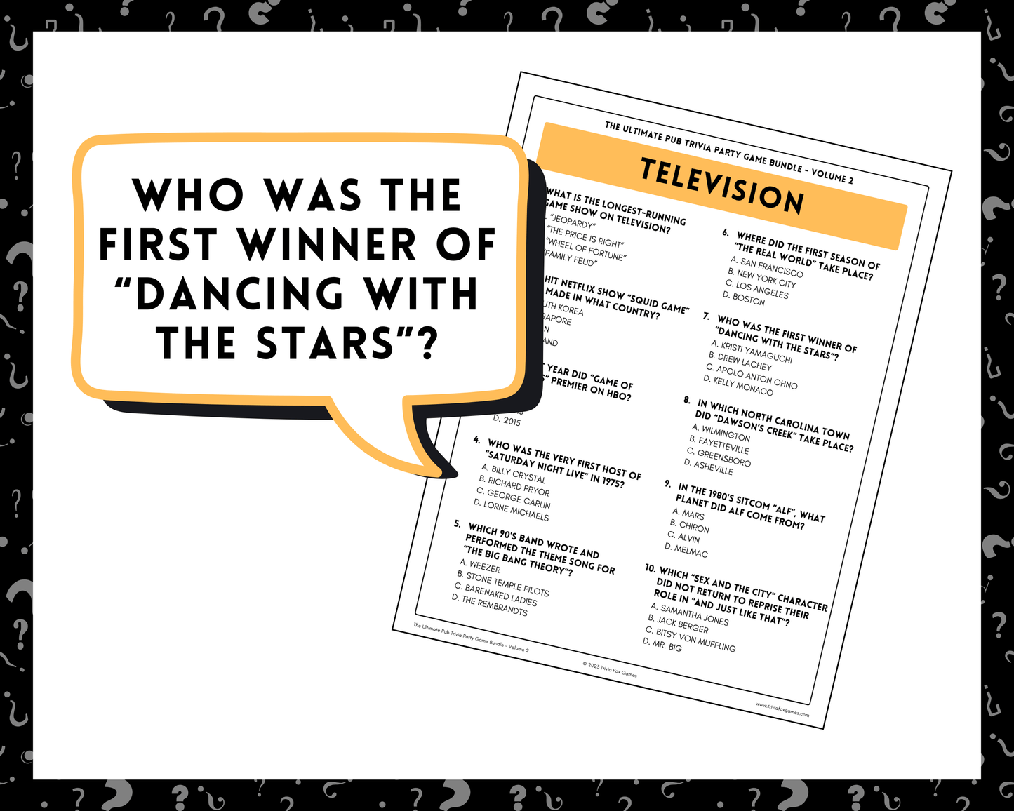 Pub Trivia Party Game Bundle (Volume 2)