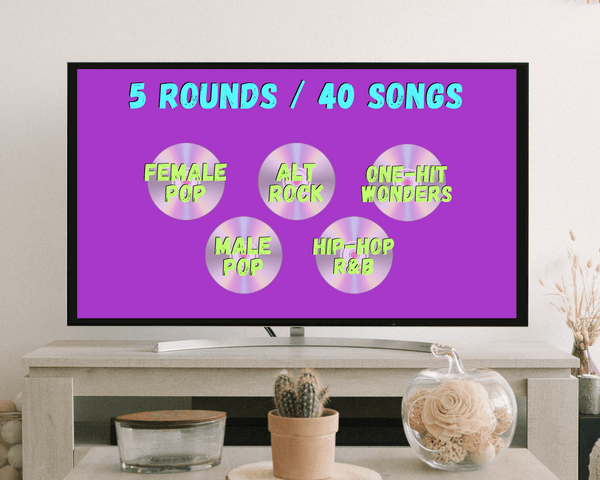 FINISH THE 80'S LYRICS DIGITAL PARTY GAME