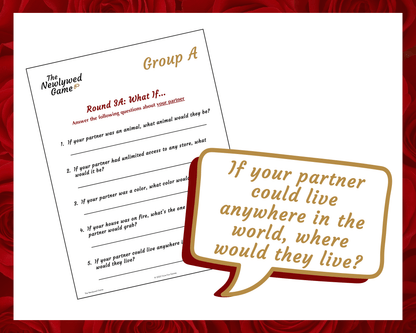 The Printable Newlywed Game