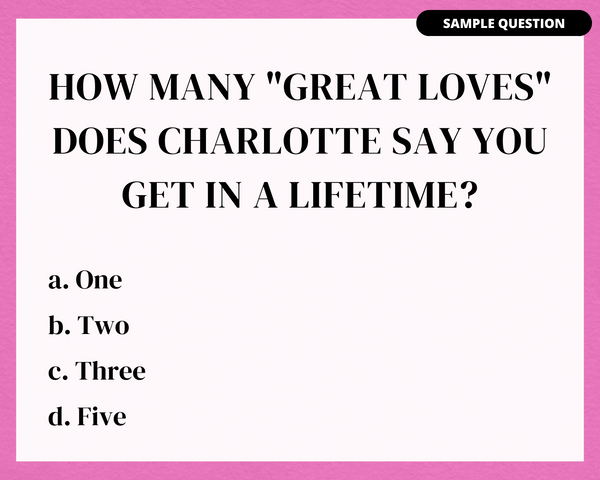 SEX AND THE CITY PRINTABLE TRIVIA GAME