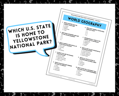 Pub Trivia Party Game Bundle (Volume 5)