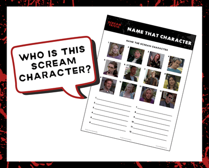 Scream Trivia Printable Game Bundle